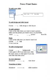 English worksheet: powerpoint basics