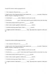 English Worksheet: adverb-adjective collocations
