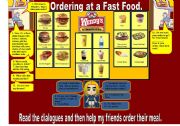 Ordering at a fast food