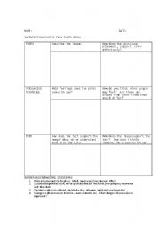 English worksheet: Interpreting Photo Essay Worksheet