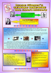 English Worksheet: Sewing machine - the short history & key (fully editable)