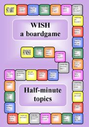 Wish - a boardgame (editable)