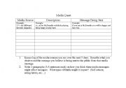 English worksheet: Media Quest