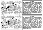 English Worksheet: My Family picture