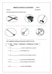 English Worksheet: garden tool 2