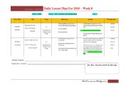 English worksheet: Science Lesson Plan