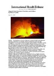 Volcano crisis article + 6 ACTIVITIES