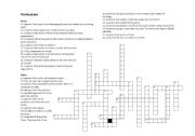 English Worksheet: Proffession crossword puzzle