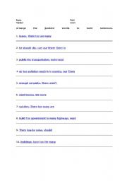 English worksheet: adverbs of qauntity