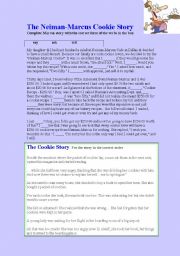 English Worksheet: Story of Toll House Cookies part 2