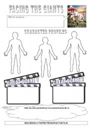 English Worksheet: Facing the Giants video response sheet