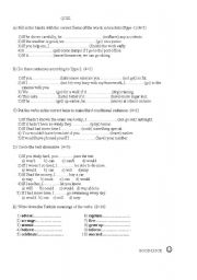 English Worksheet: IF CLAUSE-pre intermediate