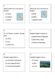 EUROPES DAY RUNNING QUIZ (17 pages)