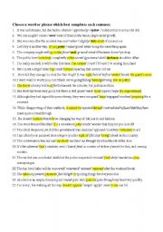 English Worksheet: words often confusing