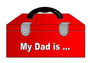 English Worksheet: Fathers Day Special (15 Page Document with Fill-In the Blanks Activity, Mobile, Letter Writing Activity, Door Hanger and List of Positive Adjectives)