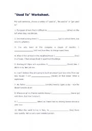 English Worksheet: 