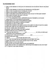 English Worksheet: Earth Scavenger Hunt