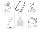 English Worksheet: School Supplies