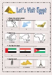 Lets Visit Egypt ( 2 pages )