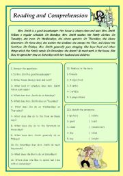 Reading about routine - ESL worksheet by Patrizzia