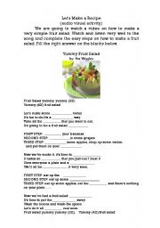 English worksheet: Fruit Salad