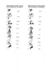 English Worksheet: Farm animals