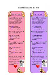 Bookmarks(am-is-are)
