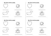 English worksheet: first colours