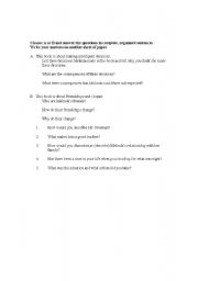 English Worksheet: Study guide for the movie SPEAK