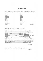 English worksheet: english test intermediate