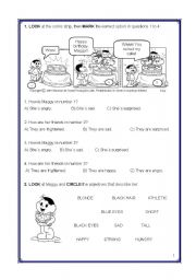 English Worksheet: Adjectives