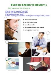 English Worksheet: Business Vocabulary 1
