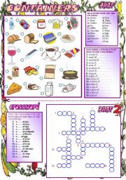 containers and quantities - ESL worksheet by Tasha899