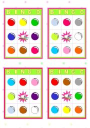 Bingo Cards  -  Colours