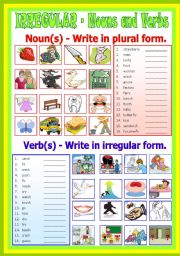 Irregular Nouns and Verbs