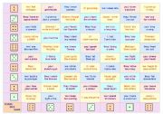 TENSES DICE GAME  FUN ACTIVITY for kids and adults  IRREGULAR VERBS AND ALL TENSES  1 game board and 35 cards  FULLY EDITABLE