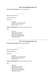 English worksheet: FACE2FACE Pre-intermediate - Unit 11B - listening - extra exercises