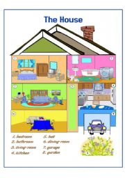 The House Pictionary - ESL worksheet by Madalina2009
