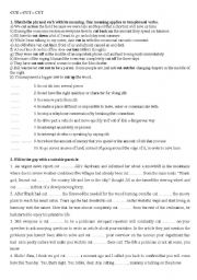 English worksheet: phrasal verbs (cut, do)
