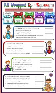 Synonyms  & Antonyms - All Wrapped Up