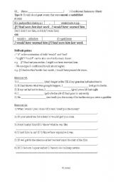 English worksheet: Conditional Type 3 Structured Pogressive explanatory notes and excises (model answers at the back)