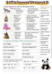 Grammar  and vocabulary practice for beginners - 2 pages-10 exercises