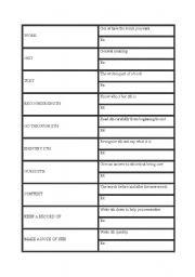 English Worksheet: vocabulary