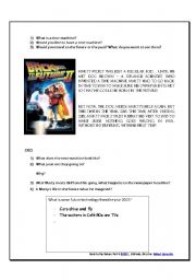 Back to the Future Part II worksheet