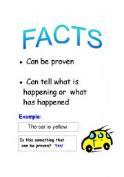 English worksheet: Fact Poster