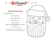 Christmas craft 2 - Santas Curly Beard