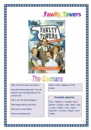 Video time! FAWLTY TOWERS - The Germans (7 tasks, 3 pages, comprehensive KEY)