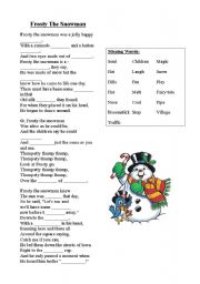Frosty The Snowman Song & Activity