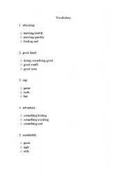 English Worksheet: 