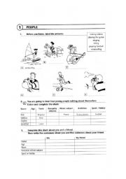 English Worksheet: people